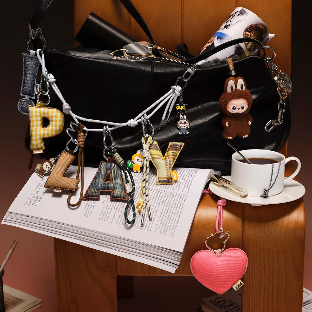 THE MONSTERS Pin for Love Series- Letter Pendant Blind Box (A-M)