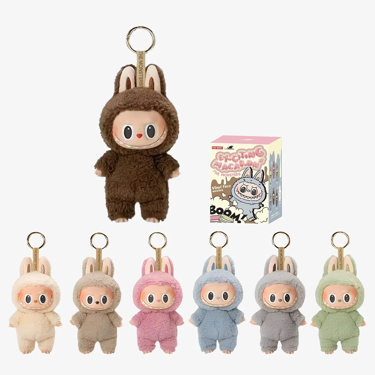 V1 The Monster-Exciting Macaron Series Plush Pendant Blind Box