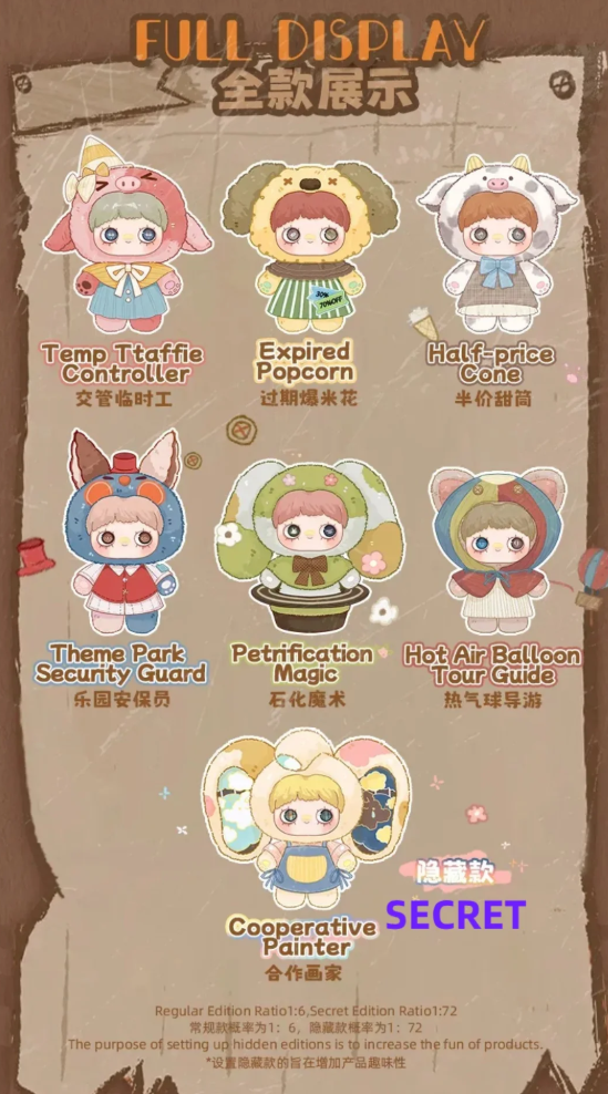 MayMei-400% Plush Forgotten Funfair Series Blind Box