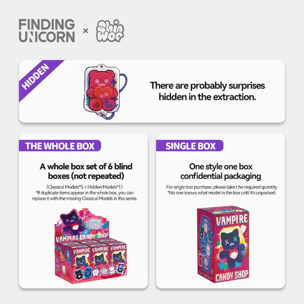 ShinWoo Vampire Candy Shop Series Plush Blind Box