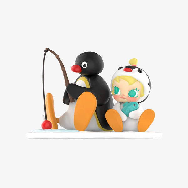 Baby Molly × Pingu Happy Fishing Series-Vinyl Plush Pendant Blind Box