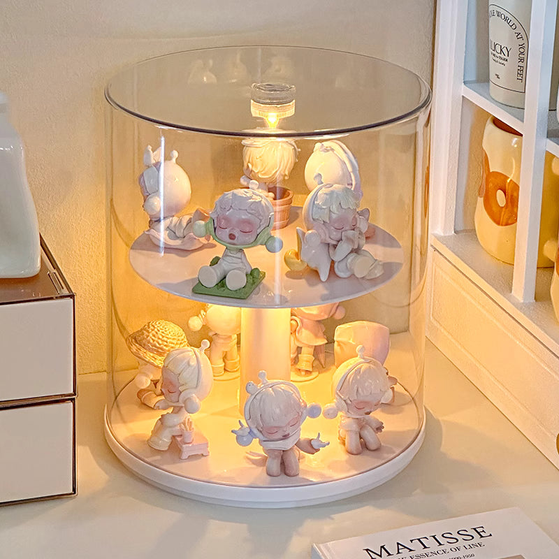 Transparent Manual Rotating Display Box
