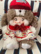 Nommi Glutinous Rice takes a bite of an apple 400% plush hanging card