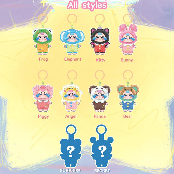 Baby three Sad Baby Monster Pajama Party Series Plush Blind Box