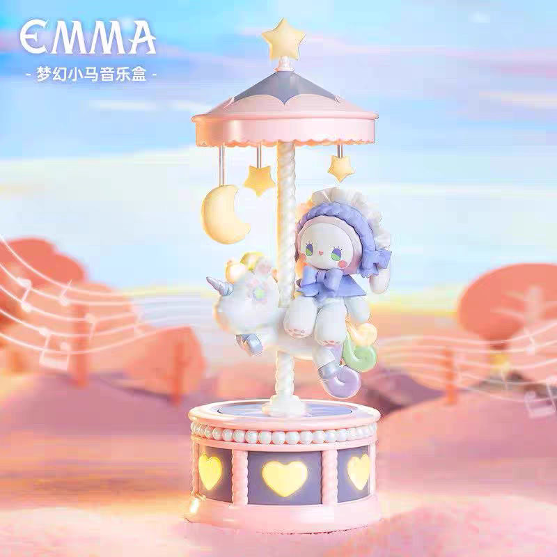 EMMA Fantasy Carousel Music Box Big Figure