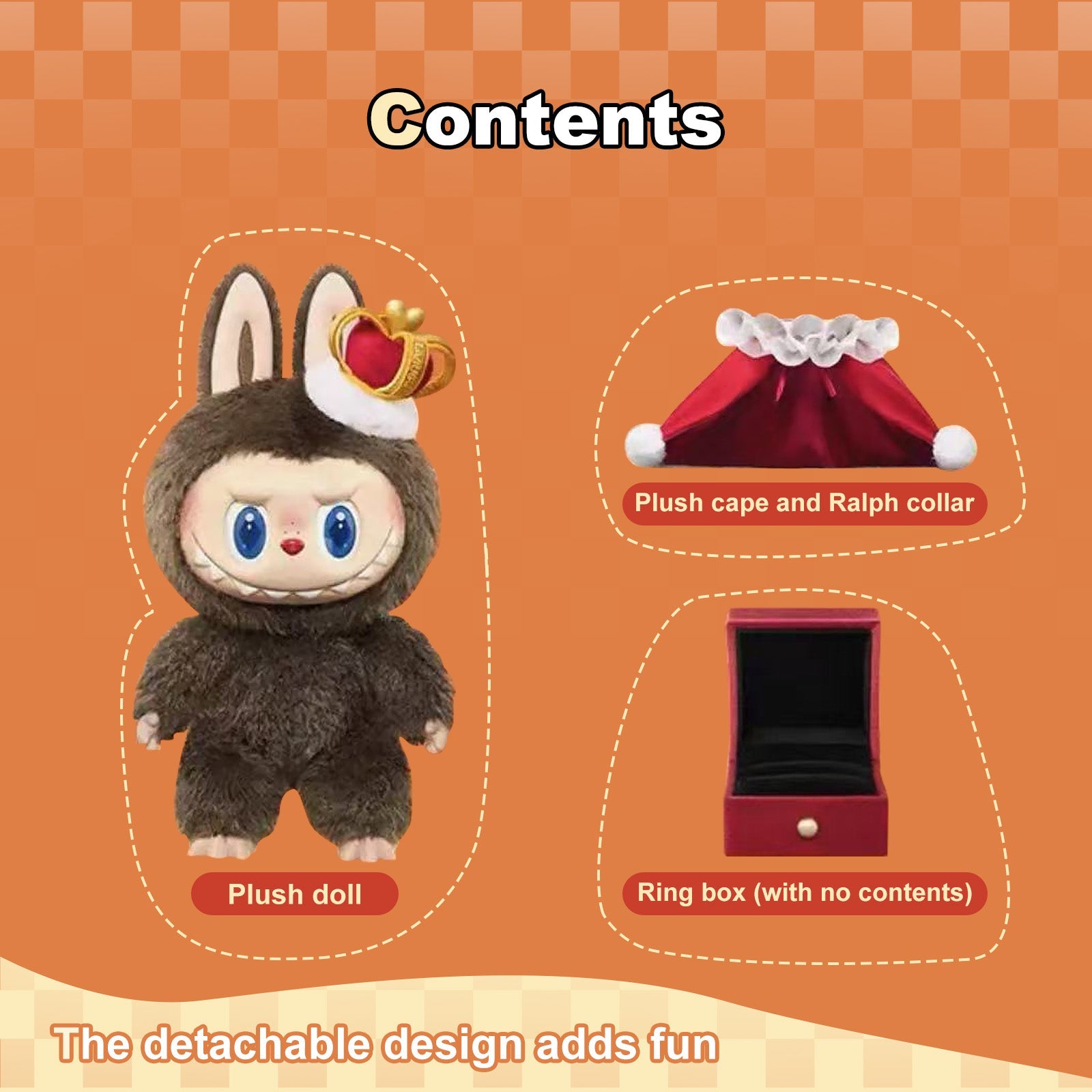 THE MONSTER Let's Checkmate Series-Vinyl Plush Doll