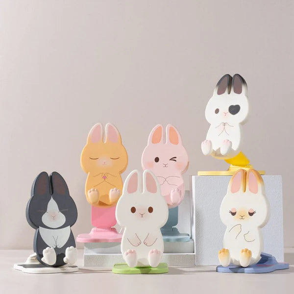 Folding Rabbit Phone Holder