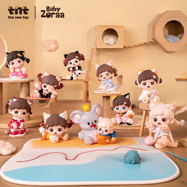 Zoraa Meow Cat Face Mini Series Blind Box Figures