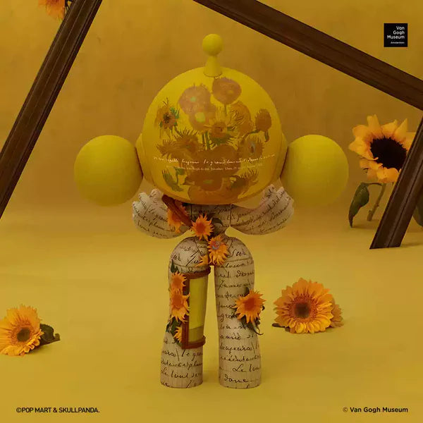 MEGA a SKULLPANDA 400% Van Gogh Museum Sunflowers