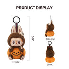 Happy Halloween Party series-sitting pumpkin vinyl plush pendant