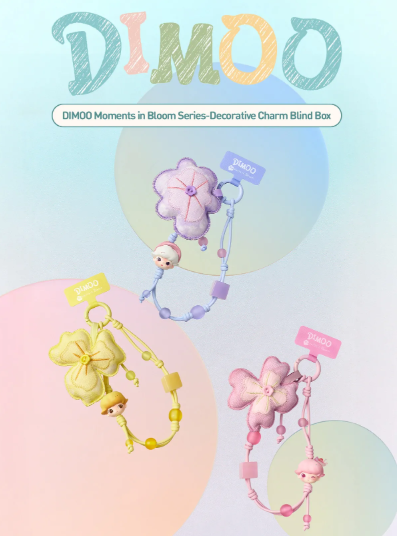DIMOO Moments in Bloom Series-Decorative Charm Blind Box