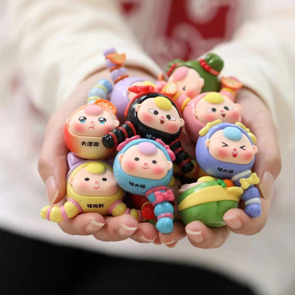 baby three Sister Fridge Stickers Moe Grain Blind Bag