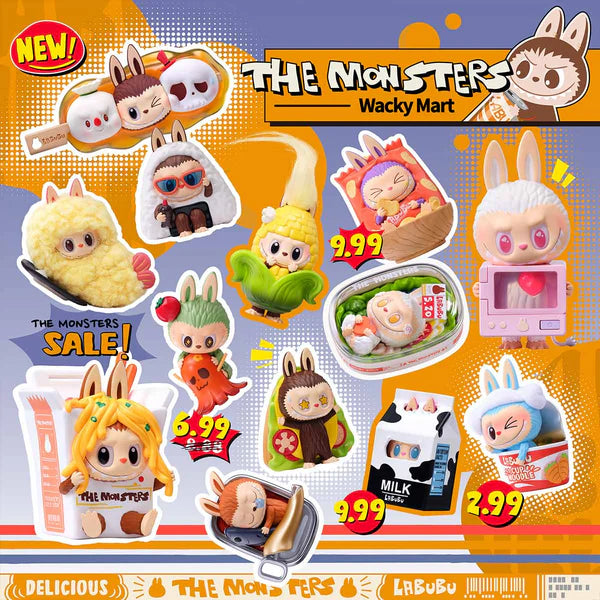 HE MONSTERS Wacky Mart Series Blind Box Figures