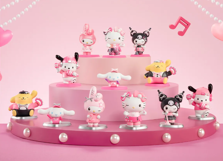 KITTY AND FRIENDS Pink Party Series Figures