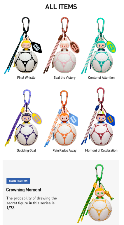 THE MONSTERS - Football-shaped Mini Bag Blind Box