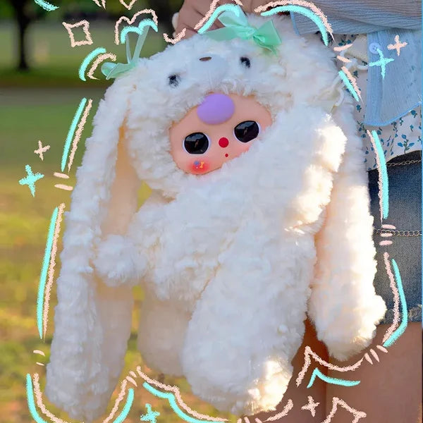 Baby Three-Hugging Baby Backpack Plush Blind Box