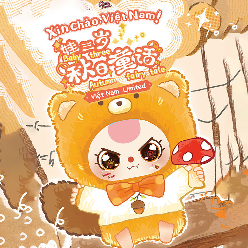 Baby three Autumn fairy tale Plush Pendant Blind Box