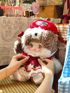 Nommi Glutinous Rice takes a bite of an apple 400% plush hanging card