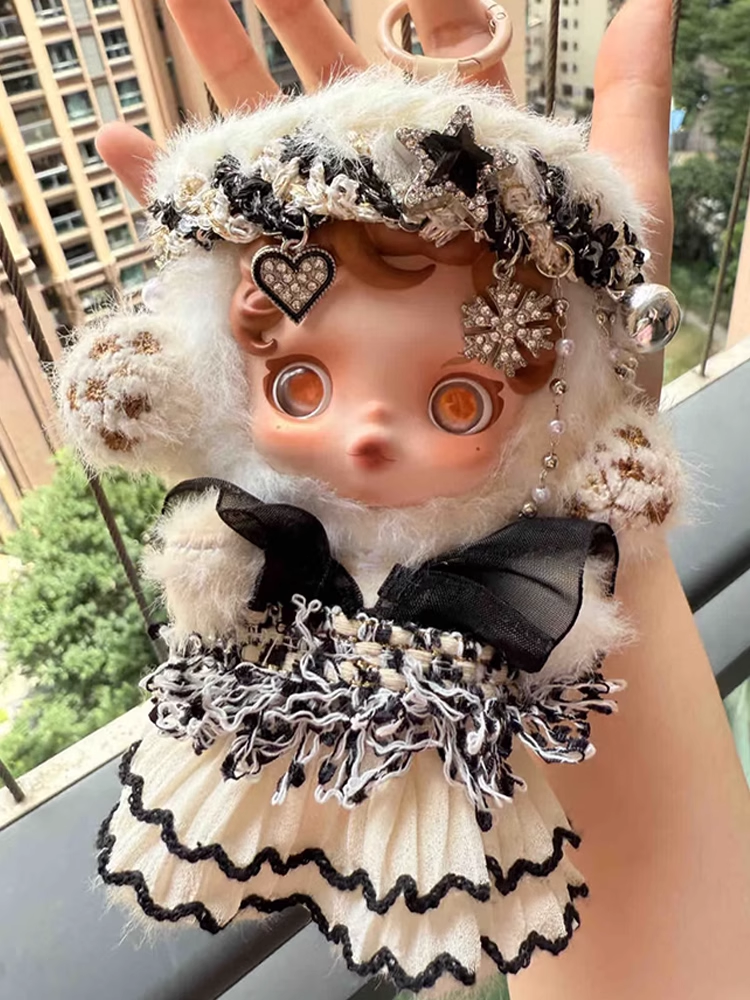 SP-NNY014 sp Light Weaving Garden  SKULLPANDA Winter  Melody Series Vinyl  Plush Doll Dress Set  Doll Clothes