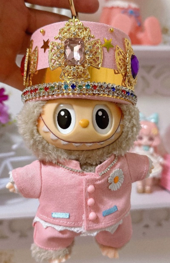 Pink Crown GD- 3-piece doll set