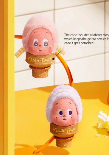 MOON GELATO Series-Ice Cream Plush Pendant Blind Box