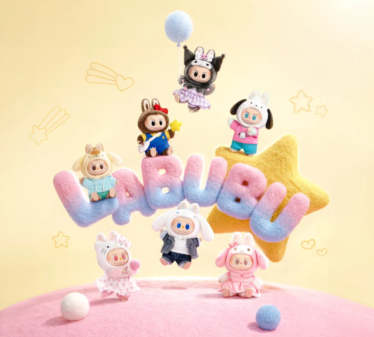 The Monsters × Kitty and Friends -Vinyl Plush Pendant Blind Box