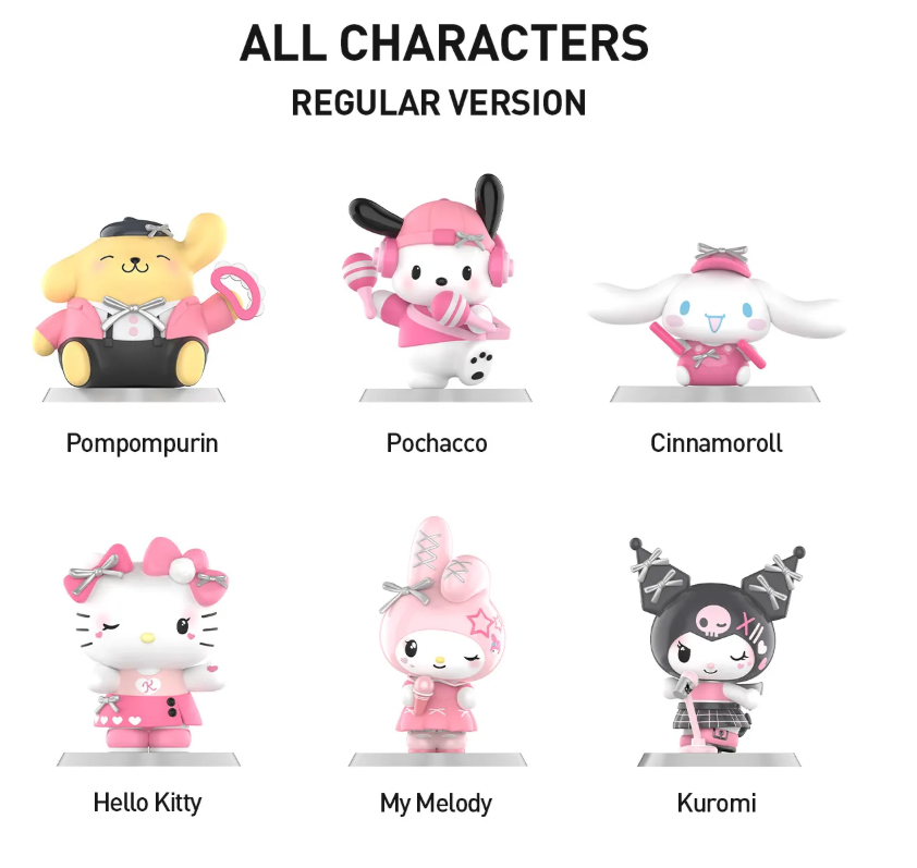 KITTY AND FRIENDS Pink Party Series Figures