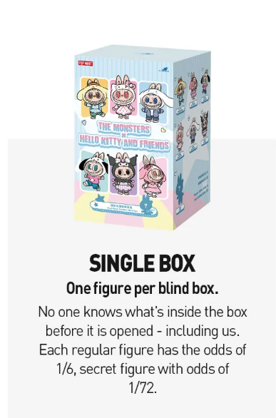 The Monsters × Kitty and Friends -Vinyl Plush Pendant Blind Box